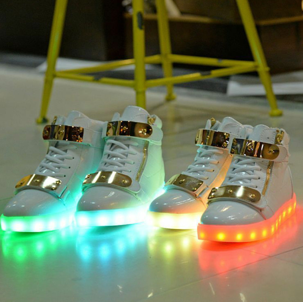 A-Yeezy style gray LED shoes – LED shoes store