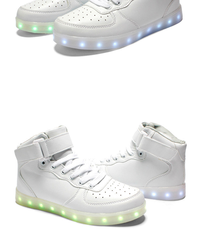 Led Sneakers High Top Kinder