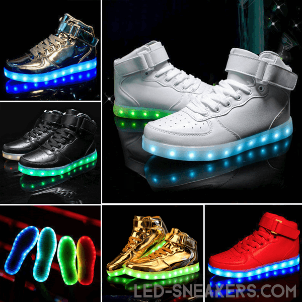 Led Sneakers Air Force High Top - Led Sneakers Store