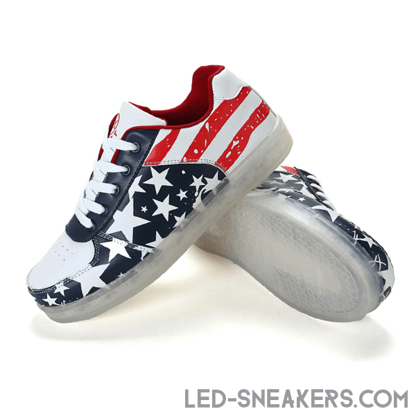 led sneakers flag america led shoes flag america light shoes flag america chaussures led led schuhe gall