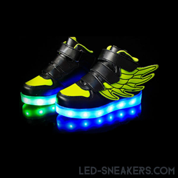 led sneakers kids led shoes kids light shoes kids chaussures led enfants led schuhe wings gall