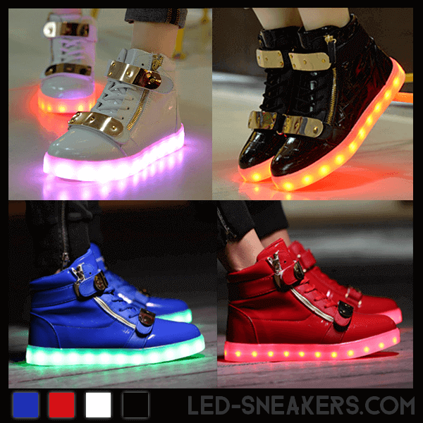 led sneakers led shoes light shoes chaussures led led schuhe millionaire all colors front