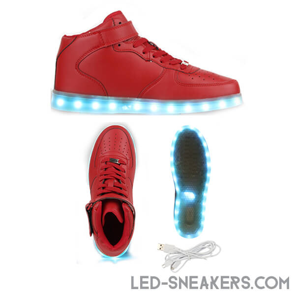 led sneakers led shoes light shoes chaussures led led schuhe red high model gallery