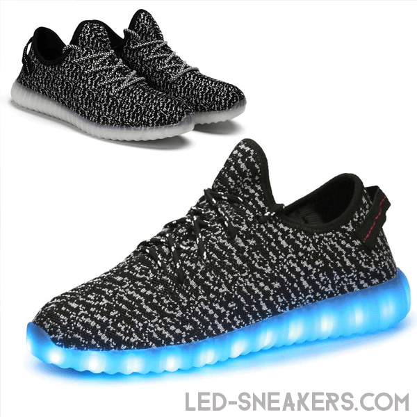 yzy led sneakers black